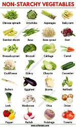 Low Starch Vegetables