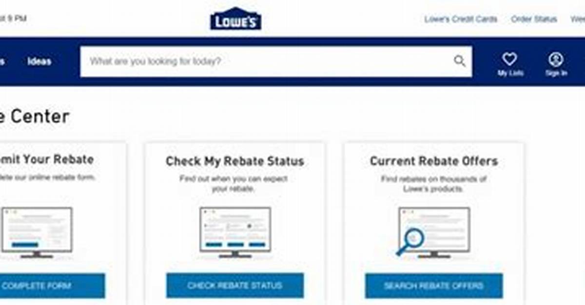 Lowes. Com/Rebates