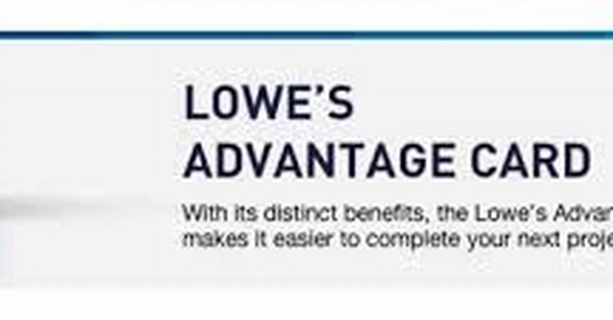 Lowes Financing