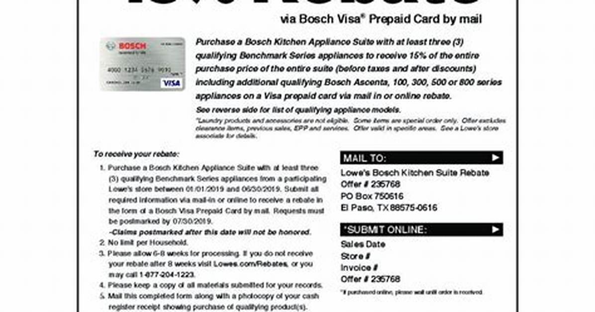 Lowes Rebates