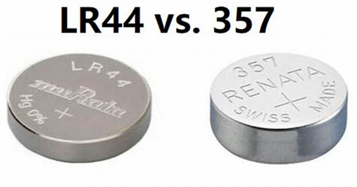 Lr44 vs 357