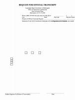 Lsu Transcript Request