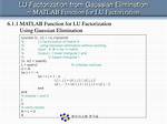 Lu Factorization for Matlab