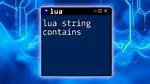 Lua Read Beginning of a String