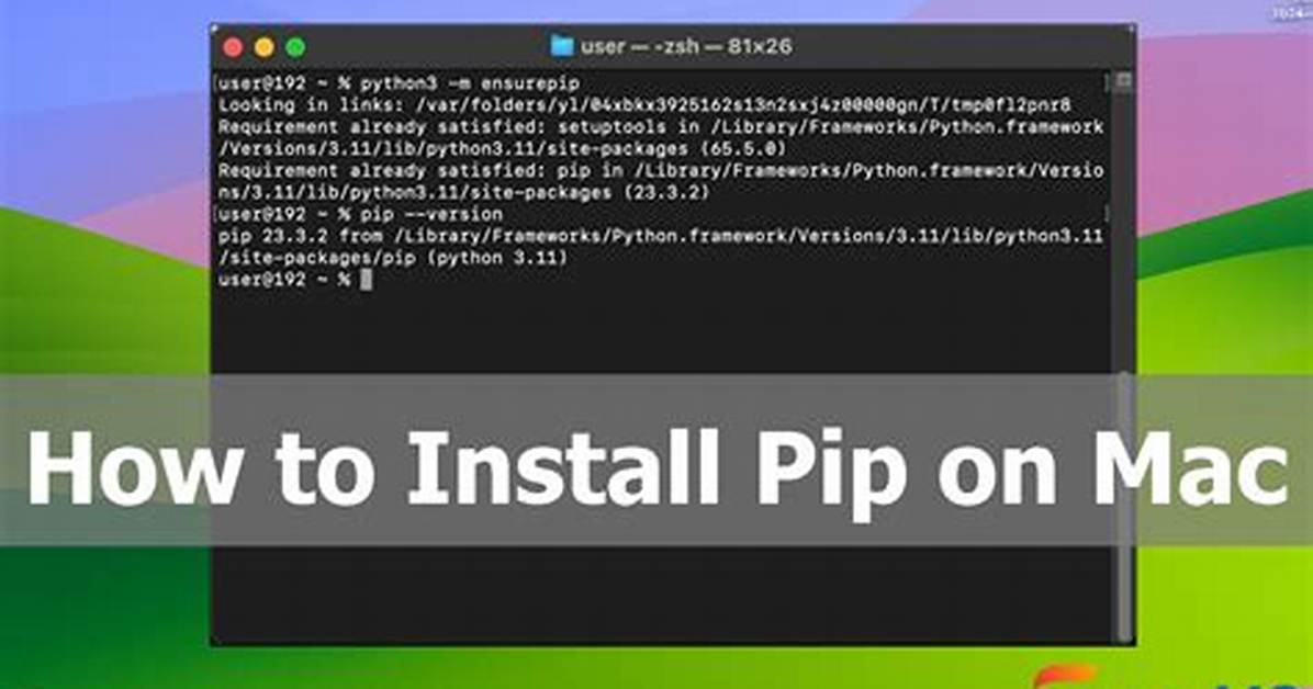 Mac Install Pip