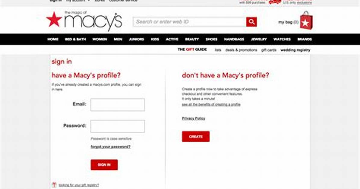 Macys Payment Login
