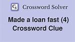 Made a Fast Stop? Crossword Clue