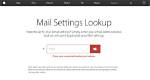 Mail Settings Lookup