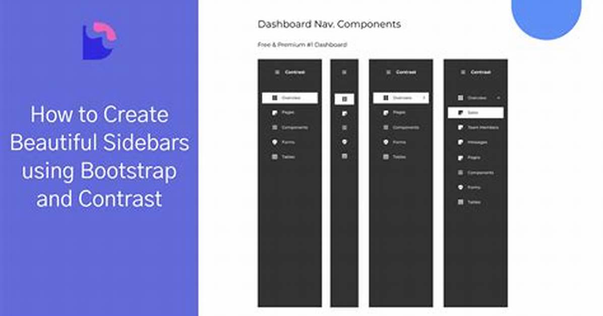 Make a Sidebar from React-Bootstrap