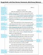Make Changes to a Rough Draft
