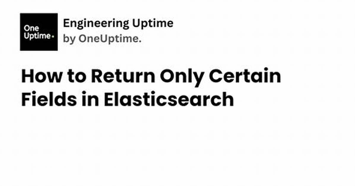 Make Elasticsearch Only Return Certain Fields?