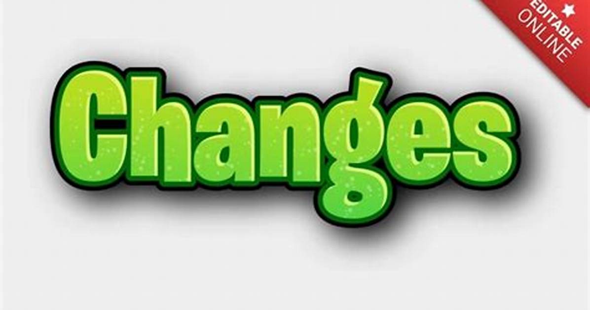 Makes Changes to Text