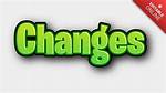 Makes Changes to Text