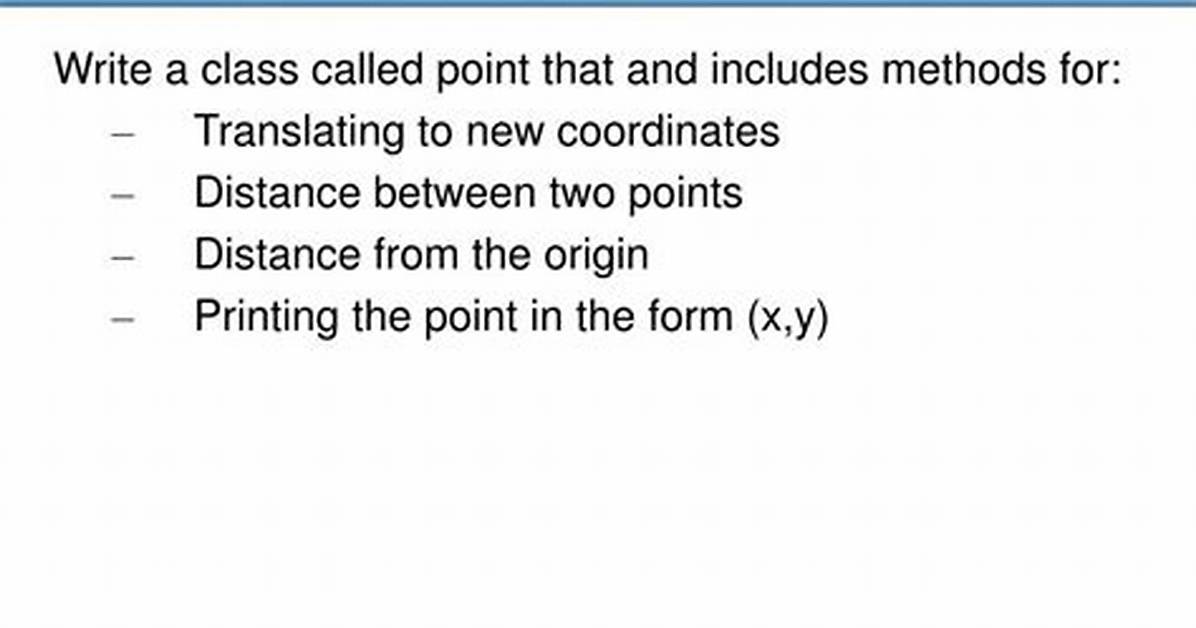 Making a Point Class in Python