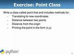 Making a Point Class in Python