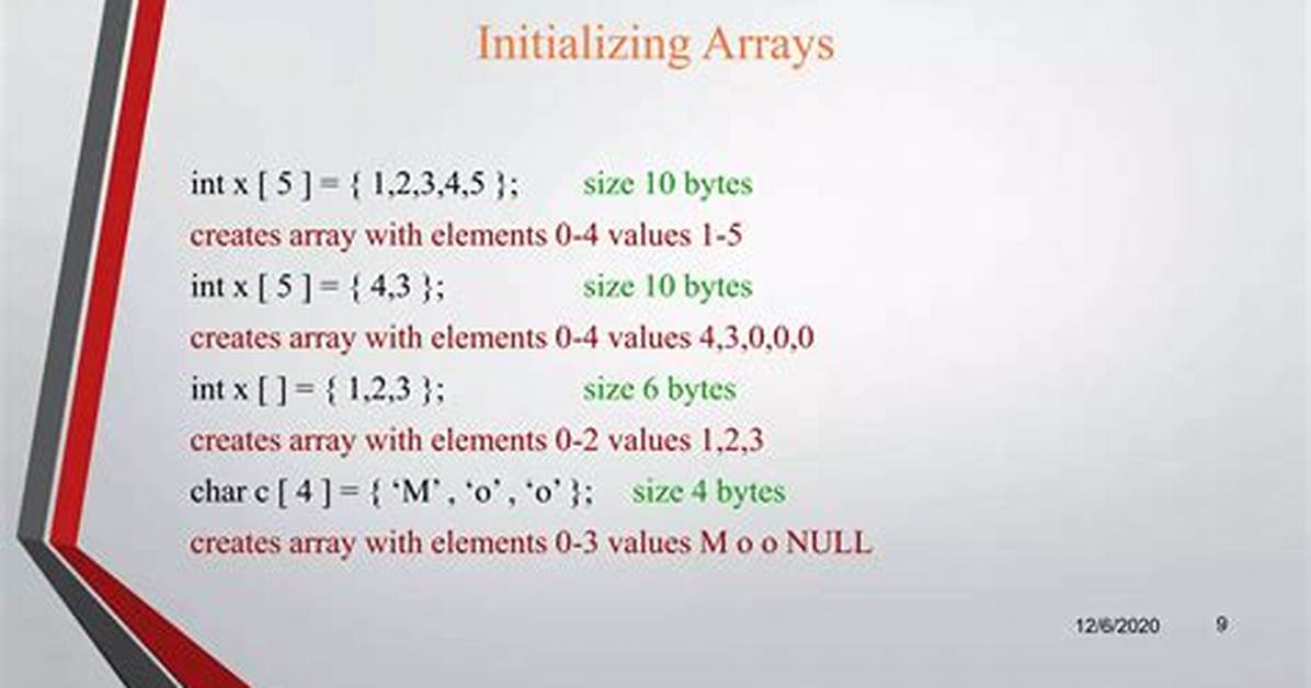 Making Elements of an Array Null