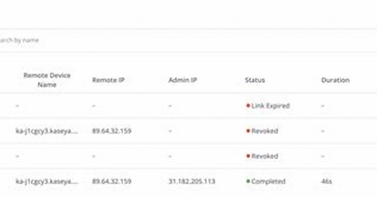 Managing Remote Control Session History - Documentation for Bmc Client Management 21.02