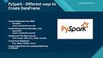 Manually Create a Pyspark Dataframe
