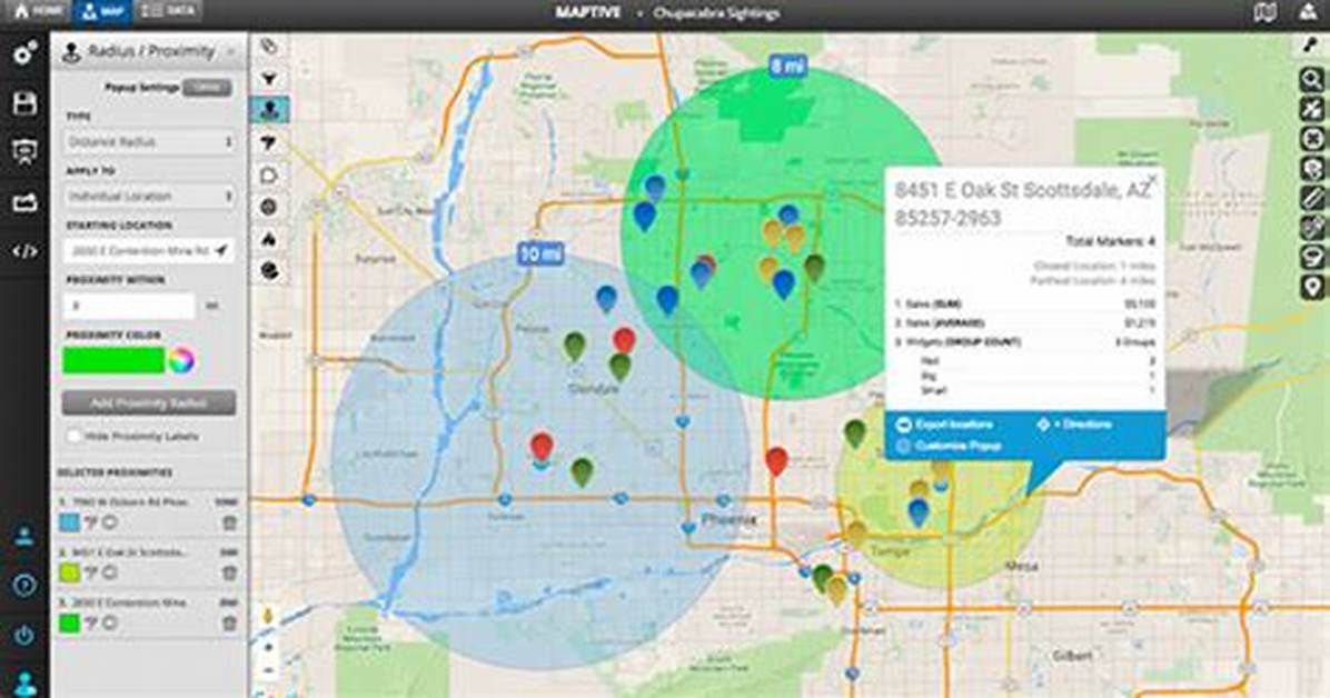 Map Radius Tool