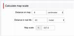 Map Scale Calculator