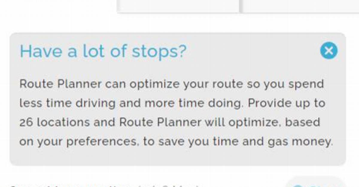 Mapquest Multiple Stops