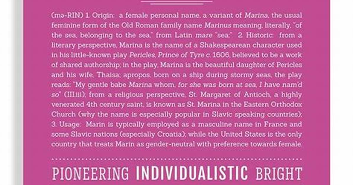 Marin Name