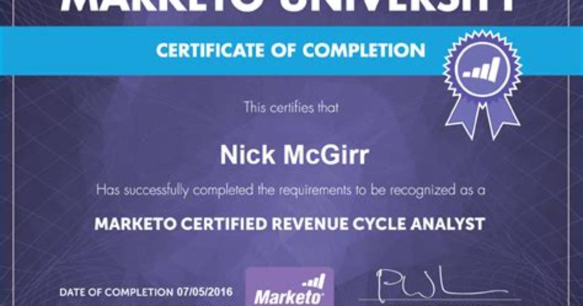 Marketo Certification