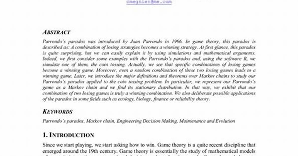 Markov Chain Coin Problem
