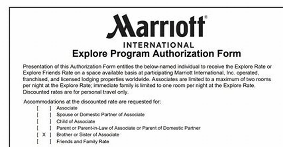 Marriott Explore Rate