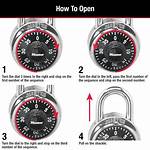 Master Lock How to Open