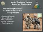 Master Resilience Training