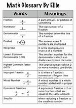 Math Glossary Letter E