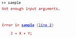 Matlab Not Enough Input Arguments