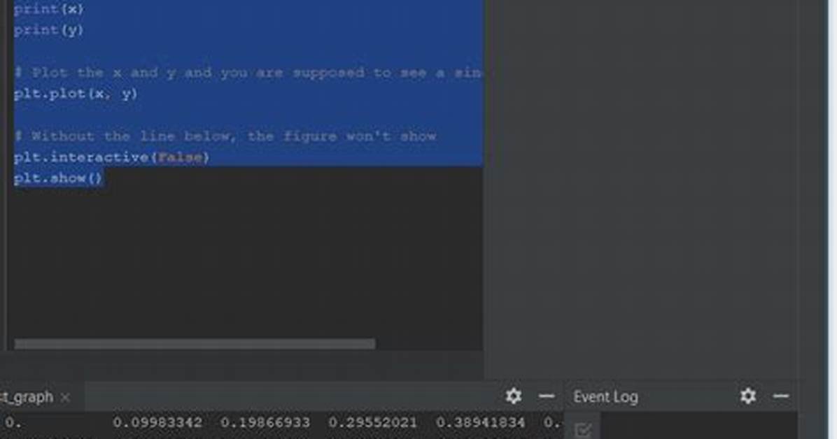 Matplotlib Chart Does Not Display in Pycharm