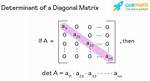 Matrix: Determinant & Diagonal