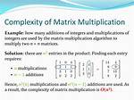 Matrix Multiplication Algorithm Time Complexity