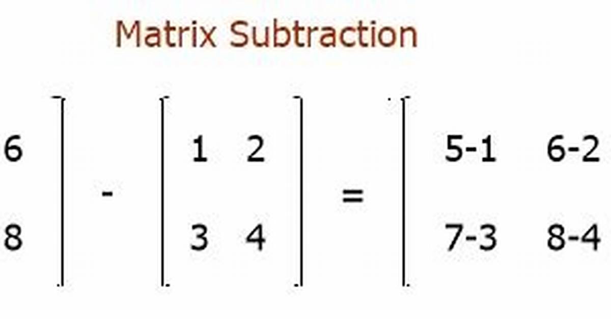 {Matrix Subtraction}