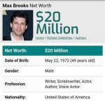 Max Brooks Net Worth