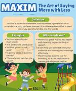 Maxims Definition