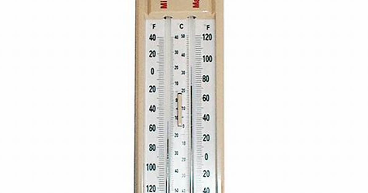 Maximum and Minimum Thermometer