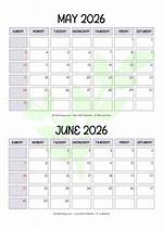 May or June for Example