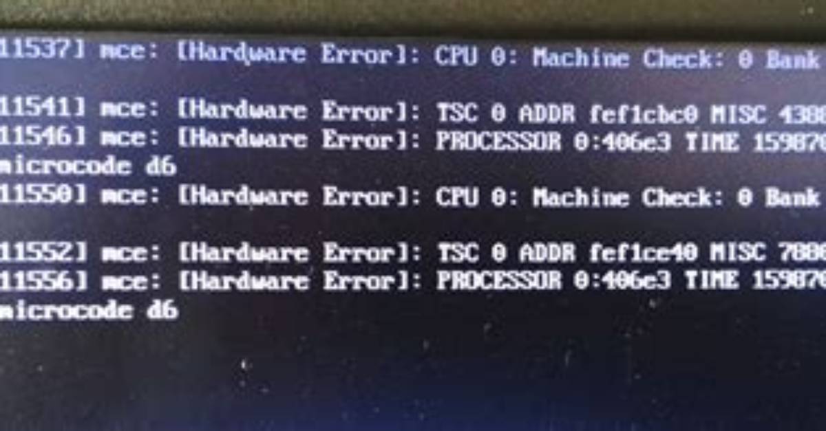 Mce: Hardware Error