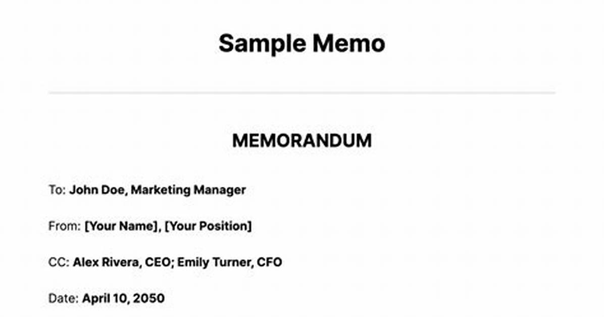 Memo Template