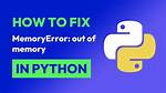 'Memoryerror' When Trying to Install a Python Package in Ubuntu