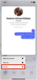 Menu Whose Options Include Delete and Select All