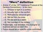 Merc Definition