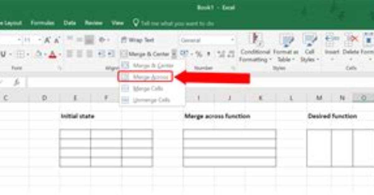 Merging Two Cells in Multiple Rows