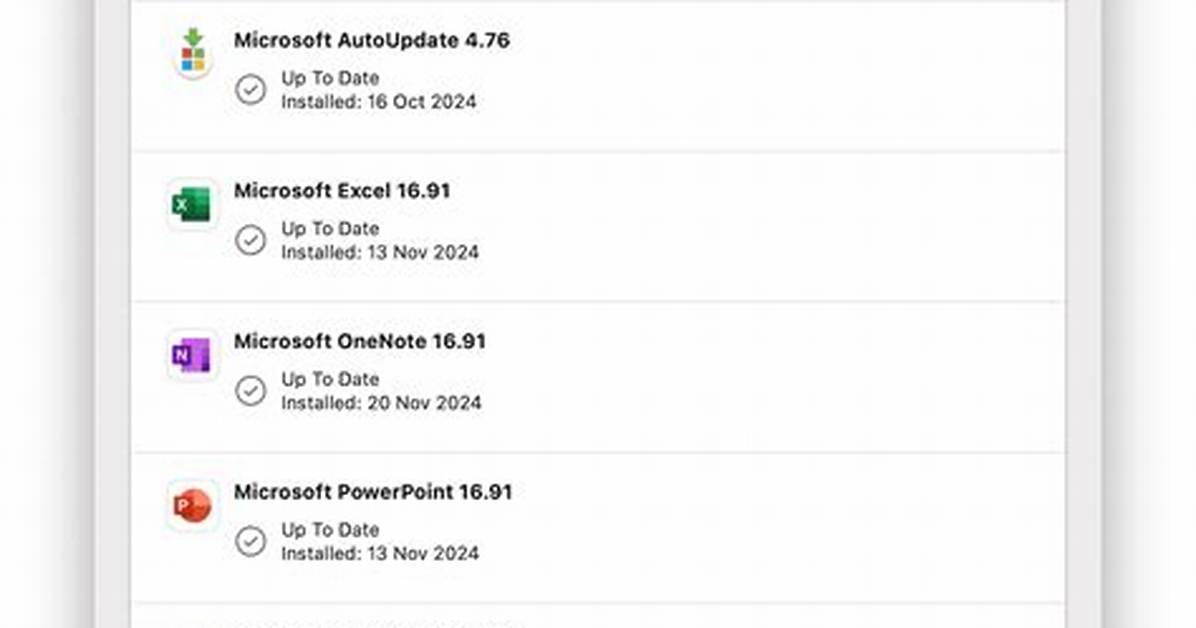 Microsoft Autoupdate
