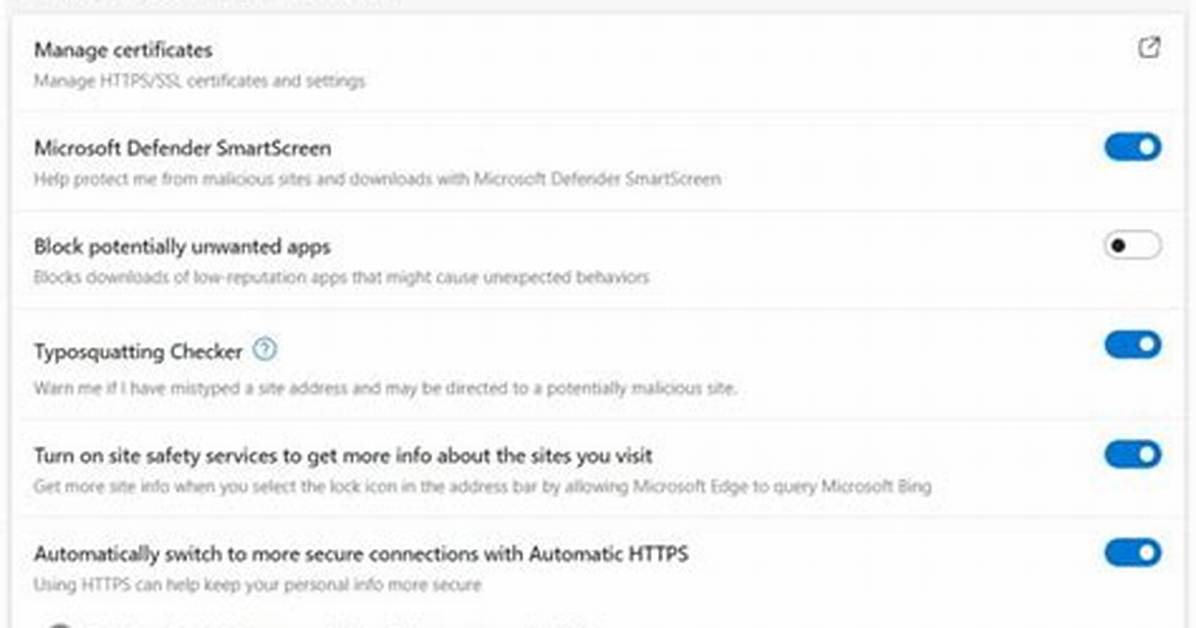 Microsoft Edge V92 Will Have Automatic Https