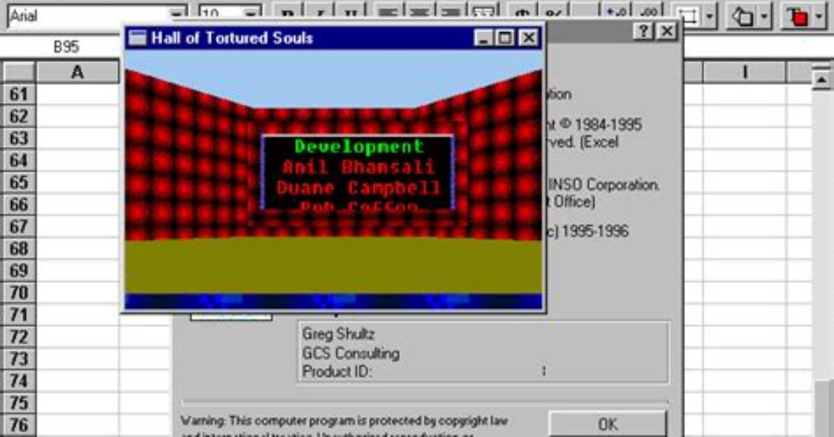 Microsoft Excel 97 Easter Egg
